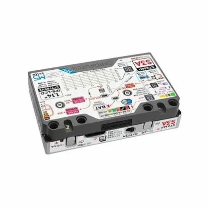 Cardputer ADV rear angle photo with printed board labels and header side