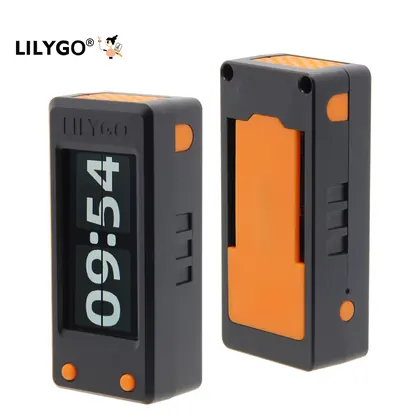 T-Display S3 enclosure view with screen, buttons and rear case orientation