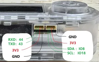 T-Embed CC1101 Qwiic connector detail image