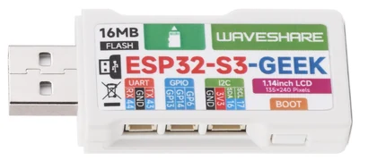 Rear labels for UART, I2C, the three GPIO signals and the BOOT button.