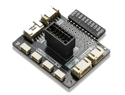 Bus Pirate I2C adapter for Qwiic, Stemma, Grove and Breakout Garden connectors.