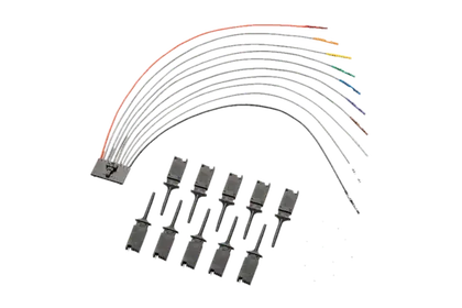 Bus Pirate probe cable kit with hooks and breadboard pins.
