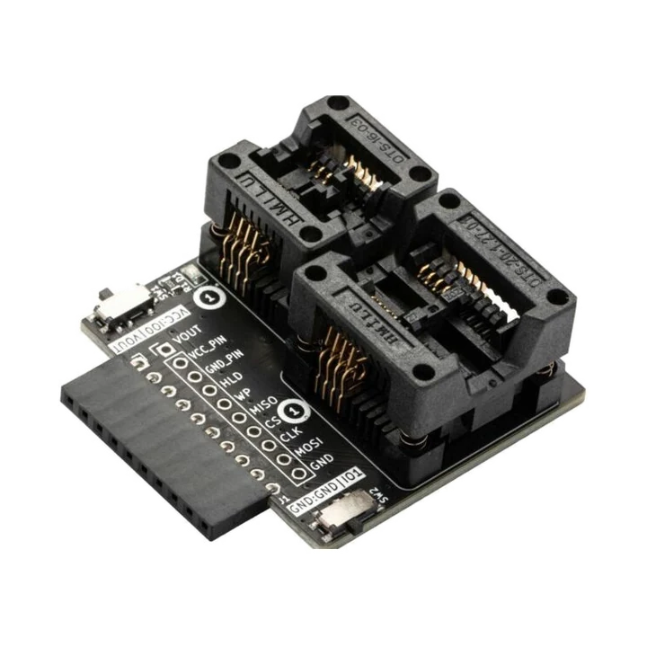 SPI flash adapter board used for small EEPROM chips.
