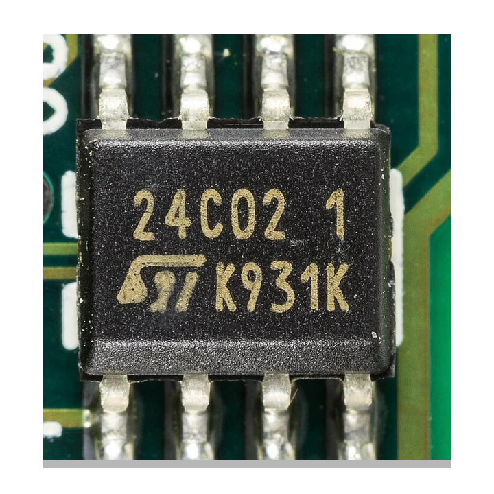 24C02 I2C EEPROM chip.