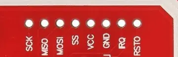 Close-up PN532 module photo showing SCK, MISO, MOSI, SS, VCC, GND, IRQ and RSTO labels.