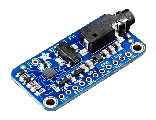 Si4713 FM transmitter module.