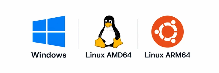 SectorRec for Windows, Linux AMD64 and Linux ARM64.